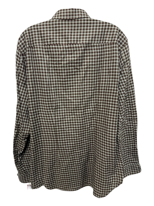 Paul Smith Size S Brown & Green Cotton Plaid Button Up Men's Long Sleeve Shirt Brown & Green / S