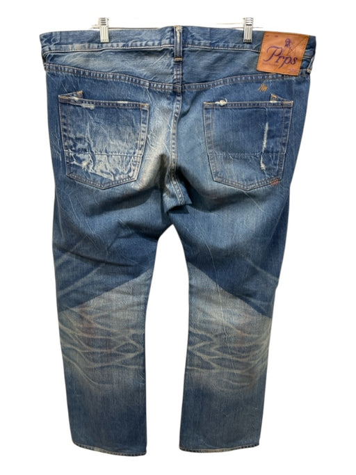 PRPS Size 40 Medium Light Wash Cotton Distressed Jean Men's Pants Medium Light Wash / 40