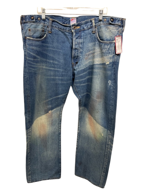 PRPS Size 40 Medium Light Wash Cotton Distressed Jean Men's Pants Medium Light Wash / 40