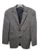 Burberry Gray & Black Wool Blend Micro Plaid 2 Button Men's Blazer Gray & Black / 38s