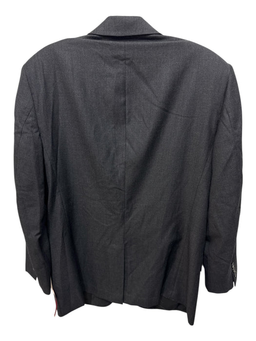 Prada Dark Gray Wool Blend Solid 3 button Men's Blazer Dark Gray / 48R