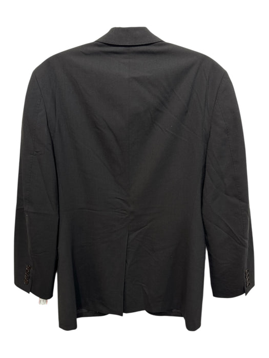 Theory Black Wool Blend Solid 2 Button Men's Blazer Black / 36S