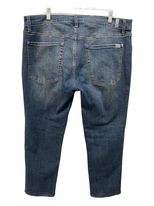 7 For All Mankind Size 36 medium dark wash Cotton Blend Solid Jean Men's Pants medium dark wash / 36
