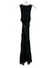 Veronica Beard Jeans Size S Black Cotton Blend Maxi Mixed Fabric Dress Black / S