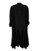 Veronica Beard Size 6 Black Silk Slip Incld Button Front Maxi Patch Pocket Dress Black / 6