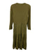 Veronica Beard Jeans Size S Army Green Cotton Blend Maxi Mixed Fabric Dress Army Green / S