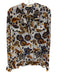 Ulla Johnson Size 6 Blue, Orange & Multi Silk Printed Tie Neck Button Front Top Blue, Orange & Multi / 6