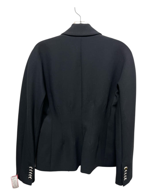 Veronica Beard Size 6 Black Polyester One Button Long Sleeve Blazer Jacket Black / 6