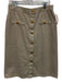 L'agence Size 28 Beige Cotton Button Front Denim Skirt Beige / 28
