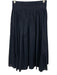 Merlette Navy Cotton Elastic Waist 3D flower Midi Skirt Navy