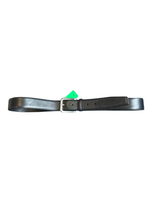 Black Leather SHw Men's Belt Black