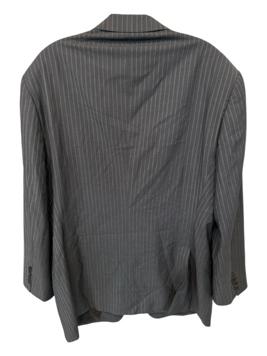 Armani Collezioni Gray Wool Pinstripe 2 Button Men's Blazer Gray / 42