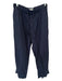 Tekla Size L Navy Organic Cotton Solid Front Pockets Lounge Men's Pants Navy / L