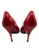 Stuart Weitzman Shoe Size 9.5 Red Patent Leather Solid Open Toe Round Toe Pumps Red / 9.5
