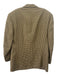 Zegna Vintage Tan & Gray Print Wool Blend Plaid 2 Button Men's Blazer Tan & Gray Print / 52