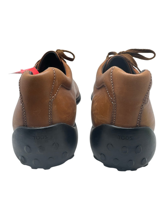 Tods Shoe Size 11.5 AS IS Brown & Black Leather Low Top Lace Up Men's Shoes Brown & Black / 11.5