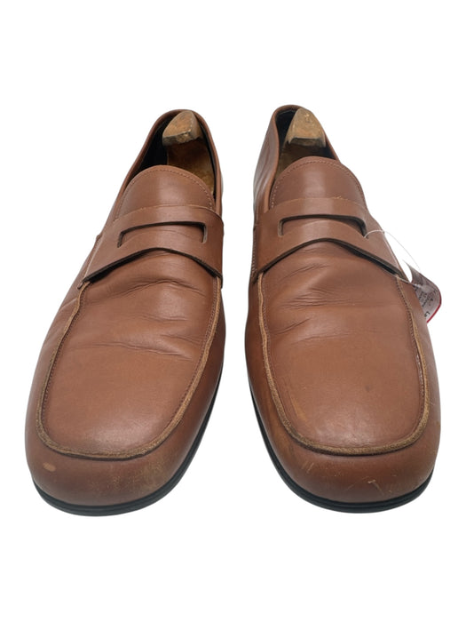 Prada Shoe Size 12 AS IS Brown Leather Loafers Men's Shoes Brown / 12