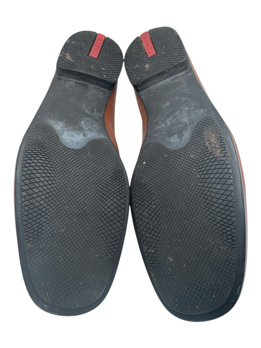 Prada Shoe Size 12 AS IS Brown Leather Loafers Men's Shoes Brown / 12