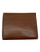 Ghurka Brown Leather Snap Closure Logo Flap coin purse Wallets Brown