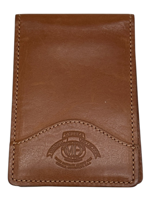 Ghurka Brown Leather Flap Logo Card holder Wallets Brown