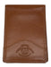 Ghurka Brown Leather Flap Logo Card holder Wallets Brown
