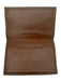 Ghurka Brown Leather Flap Logo Card holder Wallets Brown