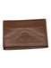Ghurka Brown Leather Flap Logo Card holder Wallets Brown