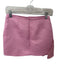 Alexis Size XS Pink Polyester Blend Textured Back Zip Front Bow Mini Skirt Pink / XS