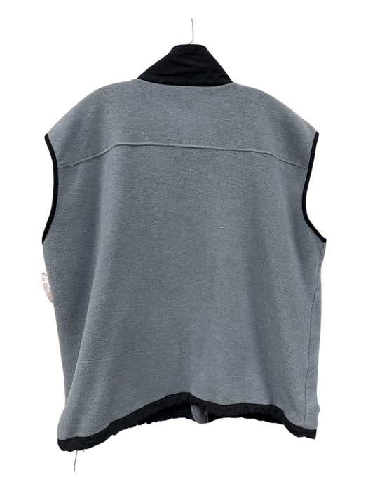 The North Face Size Est XL Light Gray Synthetic Solid Fleece Vest Men's Jacket Light Gray / Est XL