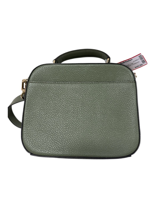 Michael Kors Sage green Leather Gold Tone Hardware Solid Zip closure Bag Sage green