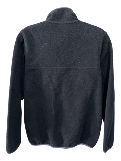 Patagonia Size XS Black & Gray Polyester 1/4 Button Solid Front Pocket Jacket Black & Gray / XS