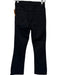Mother Size 26 Black Cotton Blend High Waist Bootcut Raw Hem Jeans Black / 26