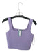 A.L.C. Size M Lavender Viscose Sleeveless Square Neck Cropped Top Lavender / M