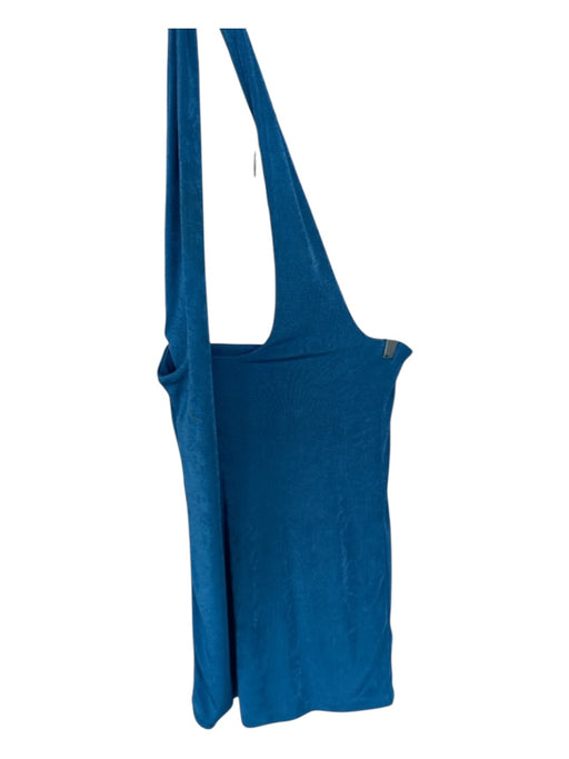With Jean Size S Blue Halter Neck Open Back Mini Dress Blue / S