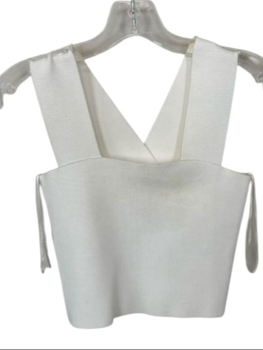 A.L.C. Size XS White Rayon Blend Racerback Cropped Top White / XS