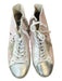 Golden Goose Shoe Size 38 Pink & White Leather Glitter High Top Sneakers Pink & White / 38
