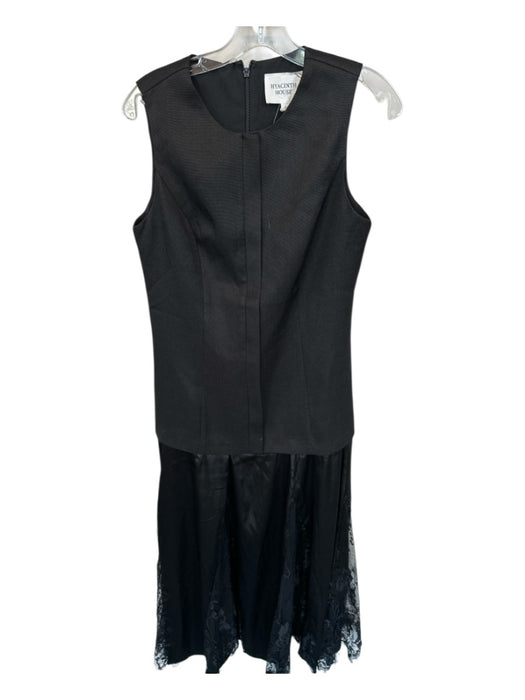 Hyacinth House Size S Black Polyester Sleeveless Lace Trim Maxi Dress Black / S