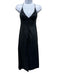 Zimmermann Size 0P Black Linen Sleeveless Spaghetti Strap Button Front Dress Black / 0P