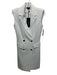 Liu Jo Size 4 Cream White Polyester Blend Sleeveless Button Front Dress Cream White / 4