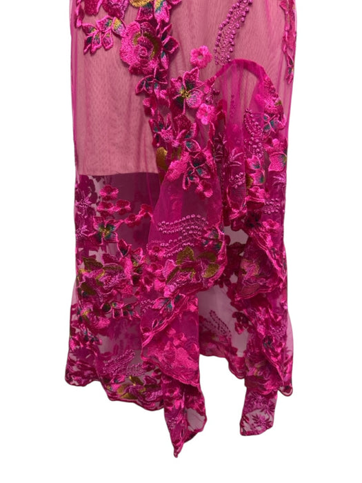 Bronx & Banco Size Small Pink, Yellow, Green Polyester Sleeveless Dress Pink, Yellow, Green / Small