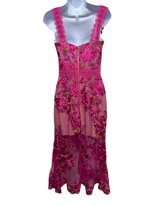 Bronx & Banco Size Small Pink, Yellow, Green Polyester Sleeveless Dress Pink, Yellow, Green / Small