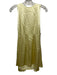 Alejandra Alonso Rojas Size Est S Butter Yellow Sleeveless Cape Darted Dress Butter Yellow / Est S