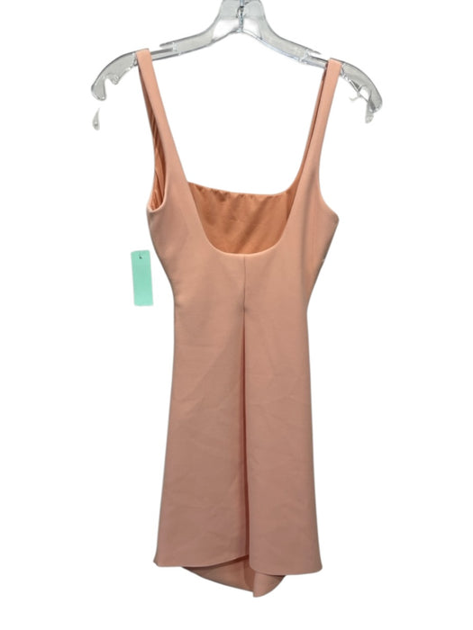 Bec & Bridge Size 4 Pale Orange Polyester Blend Sleeveless Ruched Dress Pale Orange / 4