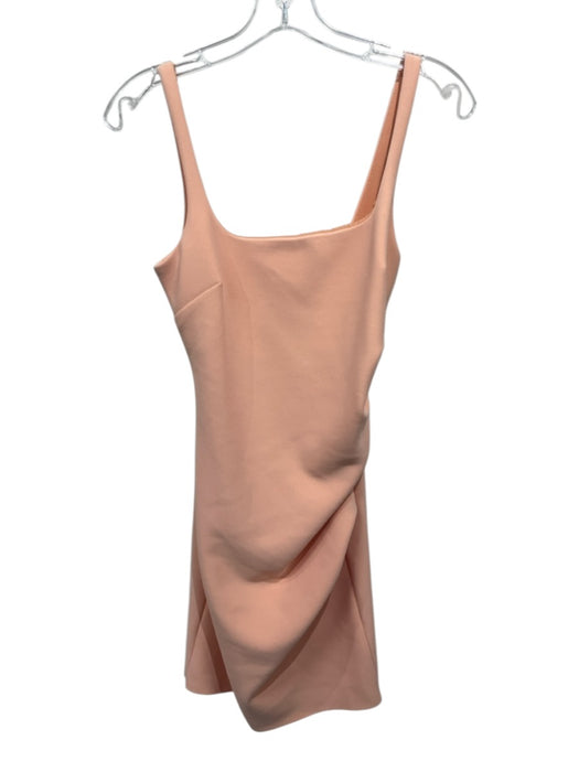 Bec & Bridge Size 4 Pale Orange Polyester Blend Sleeveless Ruched Dress Pale Orange / 4