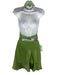 Cult Gaia Size Est Small Green Pleated Halter Neck Open Back Skirt Set Green / Est Small