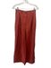 Matthew Bruch Size 2 Brick Red Linen Short Sleeve Button Front Pleated Pant Set Brick Red / 2