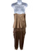Cami NYC Size XS/S Tan Brown Silk Blend Chain Strap Satin Cargo Pant Set Tan Brown / XS/S
