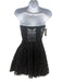 Charo Ruiz Ibiza Size XS Black Strapless Eyelet Pleated boning Dress Black / XS