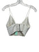 Alice + Olivia Size 2 Cream White PU Leather Spaghetti Strap Triangle Top Cream White / 2