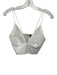 Alice + Olivia Size 2 Cream White PU Leather Spaghetti Strap Triangle Top Cream White / 2